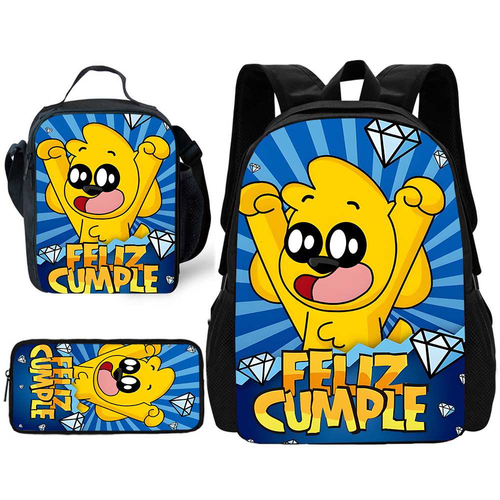 Canvas Backpack Casual - Ransel Sekolah Kompadretesls Kartun Mikecracks Kasual