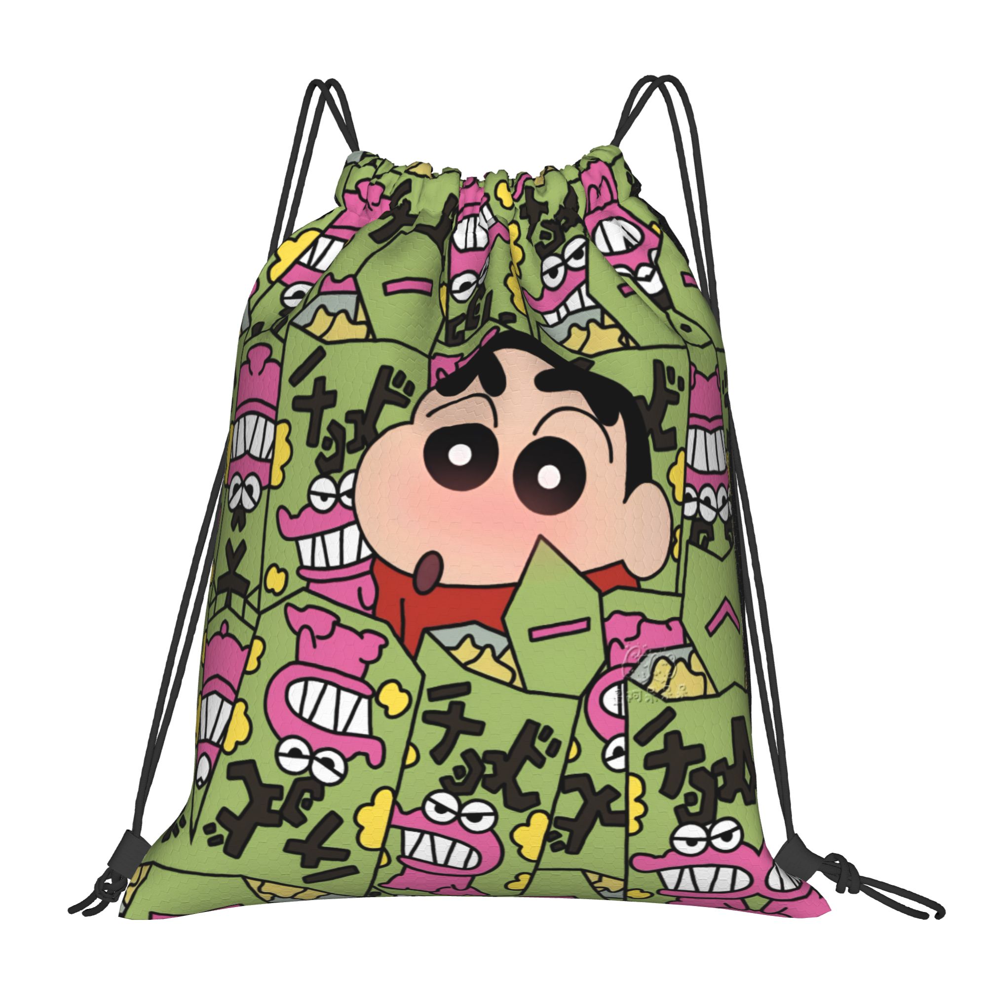 Drawstring Gym Bag - Tas Serut Kustom Crayon Shin-chan untuk