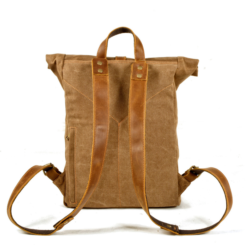 Tas ransel kanvas lilin sederh - Canvas Backpack Casual ulasan dan harga