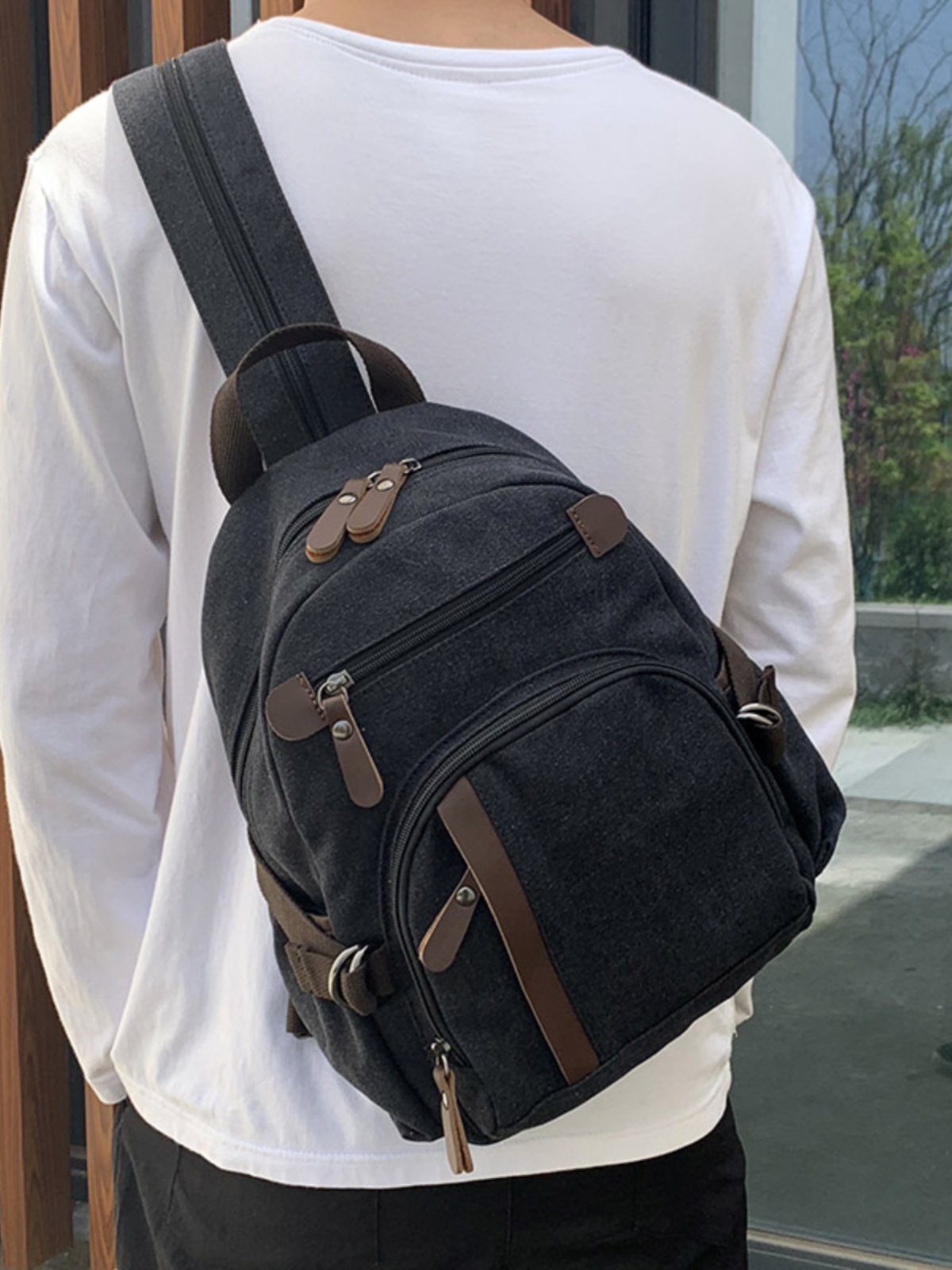 Tas Ransel Kanvas Kecil, Tas S - Canvas Backpack Casual ulasan dan harga