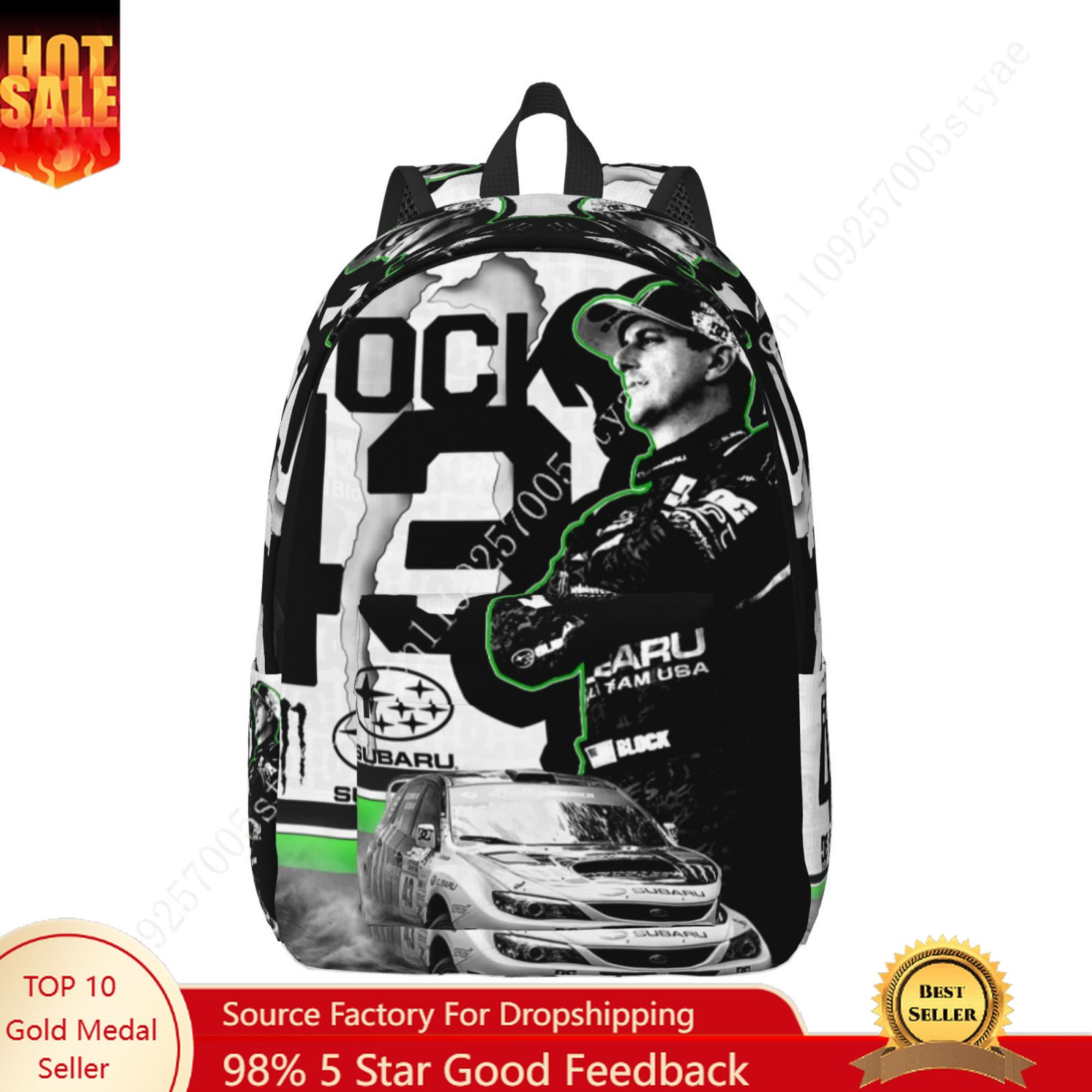 Ken Block 43 Tas Ransel Kanvas - Canvas Backpack Casual ulasan dan harga
