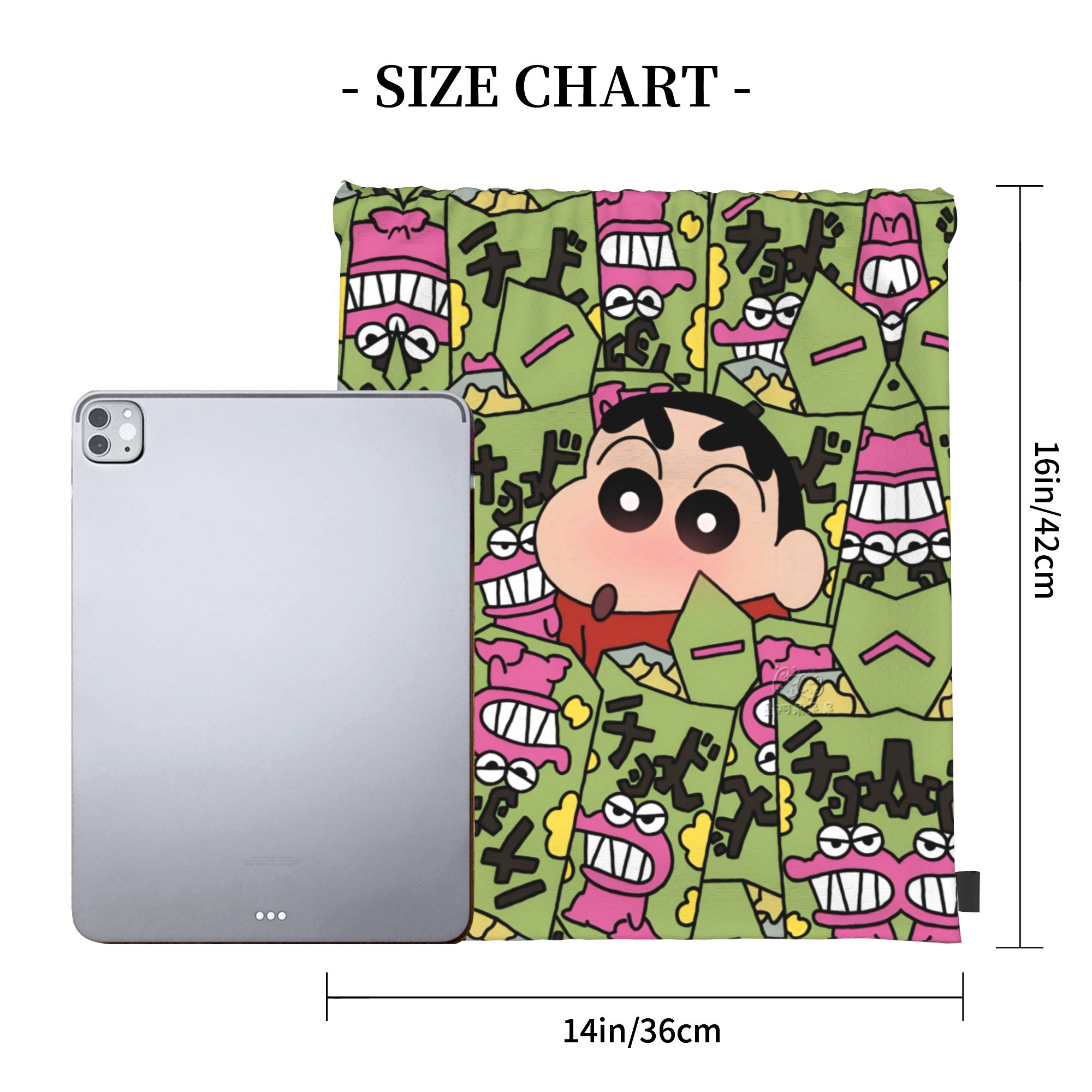 Tas Serut Kustom Crayon Shin-c - Drawstring Gym Bag ulasan dan harga